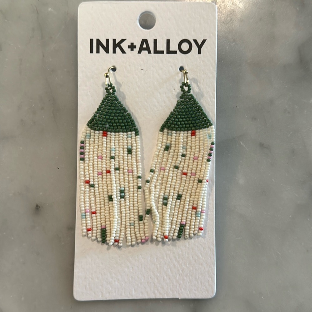 NWT Ink + Alloy Agnes Confetti Earrings